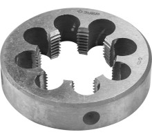 ЗУБР G 1 1/2″, сталь 9ХС, Плашка трубная круглая ручная (4-28032-3/2)