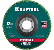 KRAFTOOL 125 х 22.2 мм, круг полимерно-шлифовальный синтетический абразивный (36599-125) KRAFTOOL 125 х 22.2 мм, круг полимерно-шлифовальный синтетический абразивный (36599-125)