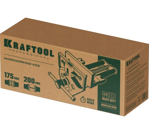 KRAFTOOL 175 мм, столярные быстрозажимные тиски (32719-175) KRAFTOOL 175 мм, столярные быстрозажимные тиски (32719-175)