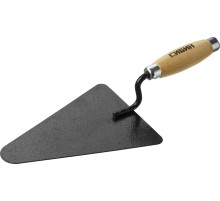 СИБИН 195 х 135 мм, деревянная ручка, кельма бетонщика (0820-2)