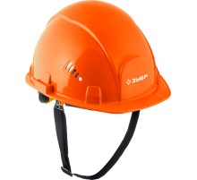 ЗУБР ФОРТ, оранжевая, храповый механизм регулировки, универсальное крепление для наушников и щитков, защитная каска, Профессионал (11094-1)