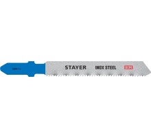 STAYER T118AF, T-хвост., Bi-Metal, по металлу толщиной 1.5-3 мм, шаг зуба 1.4 мм, раб. длина 50 мм, 2 шт, полотна для лобзика (15994-1.4) STAYER T118AF, T-хвост., Bi-Metal, по металлу толщиной 1.5-3 мм, шаг зуба 1.4 мм, раб. длина 50 мм, 2 шт, полотна для лобзика (15994-1.4)