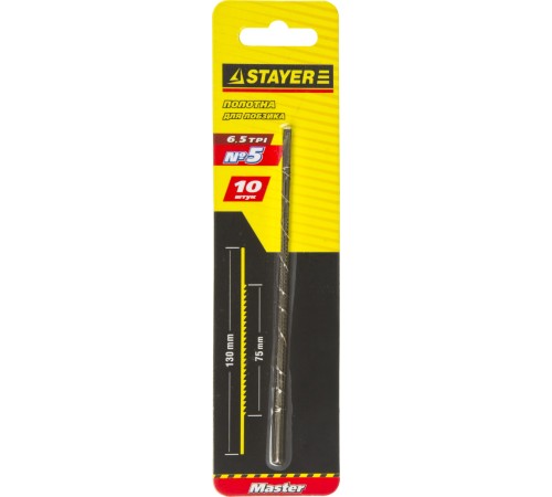 STAYER 130 мм, 10 шт., полотна для лобзика 15321-S-10_z01 STAYER 130 мм, 10 шт., полотна для лобзика 15321-S-10_z01
