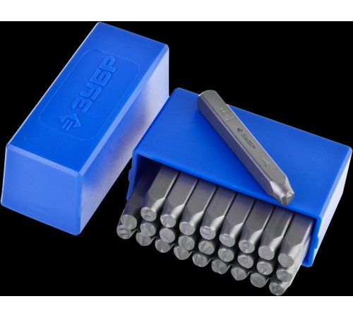 ЗУБР высота буквы 6 мм, Cr-V сталь, клейма штамповочные 21505-06_z01 Профессионал