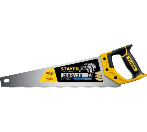 STAYER 7 TPI, 400 мм, ножовка универсальная (пила) COBRA 3D 1512-40_z01 Professional STAYER 7 TPI, 400 мм, ножовка универсальная (пила) COBRA 3D 1512-40_z01 Professional