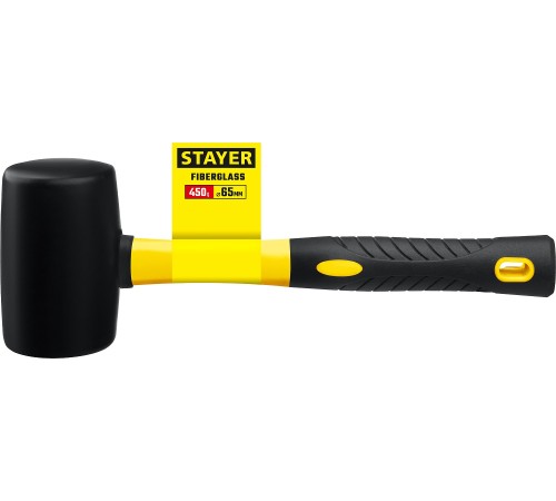 STAYER 680 г, киянка резиновая черная с фиберглассовой ручкой 2054-75 Professional STAYER 680 г, киянка резиновая черная с фиберглассовой ручкой 2054-75 Professional