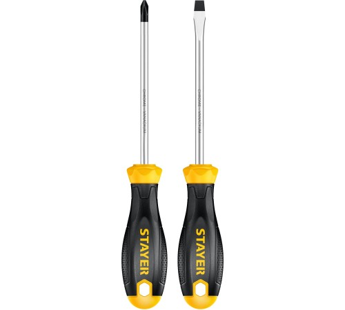 STAYER 2 шт, набор отверток HERCULES-2 2513-H2_z02 STAYER 2 шт, набор отверток HERCULES-2 2513-H2_z02