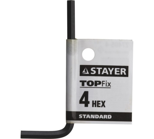 STAYER 4 мм, имбусовый ключ 27405-4 STAYER 4 мм, имбусовый ключ 27405-4