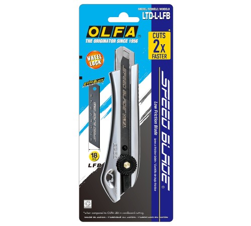 OLFA 18 мм, сегментированное лезвие, винтовой фиксатор, нож OL-LTD-L-LFB