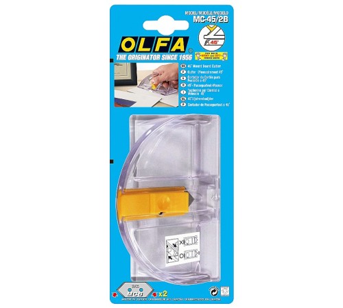 OLFA 20 мм, нож для резки под углом 45° OL-MC-45/2B OLFA 20 мм, нож для резки под углом 45° OL-MC-45/2B