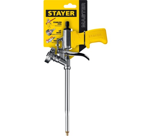 STAYER Master, металлический пистолет для монтажной пены (06863_z02)