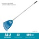 GRINDA 23 зубца, веерные грабли пластиковые с алюминиевым черенком PROLine PP-23X 421811