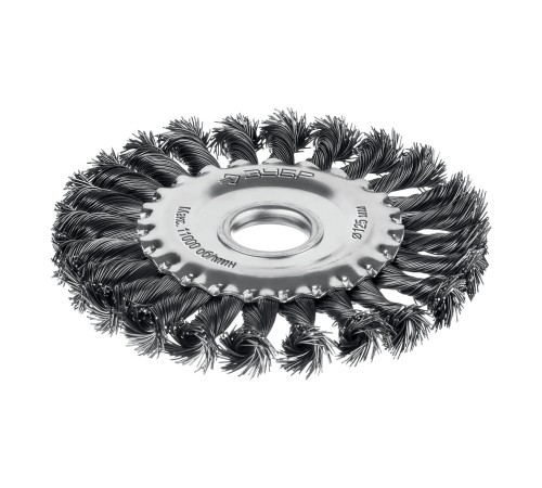 ЗУБР 125х22 мм, щетка дисковая для УШМ, жгутированная стальная проволока 0.5 мм, посад. 22 мм (35170-125)