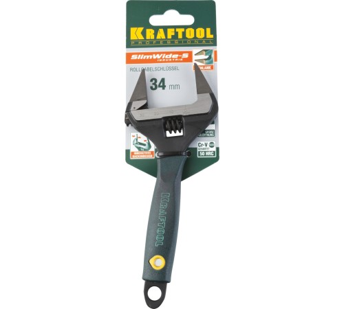 KRAFTOOL 150/34 мм, Cr-V, ключ разводной SlimWide-S 27263-15 KRAFTOOL 150/34 мм, Cr-V, ключ разводной SlimWide-S 27263-15
