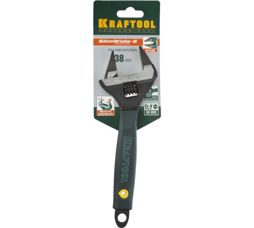 KRAFTOOL 200/38 мм, Cr-V, ключ разводной SlimWide-S 27263-20 KRAFTOOL 200/38 мм, Cr-V, ключ разводной SlimWide-S 27263-20