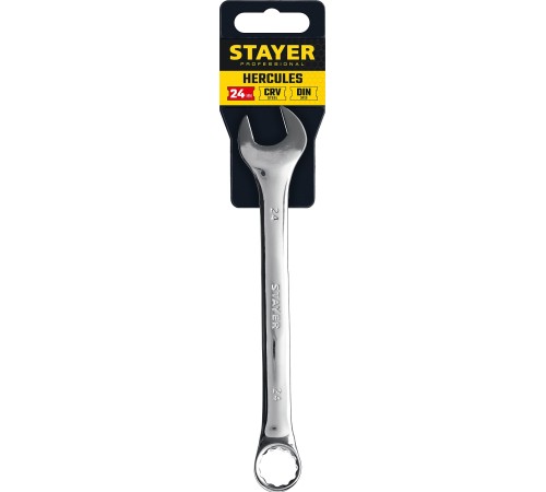 STAYER 24 мм, комбинированный гаечный ключ 27081-24_z01 STAYER 24 мм, комбинированный гаечный ключ 27081-24_z01