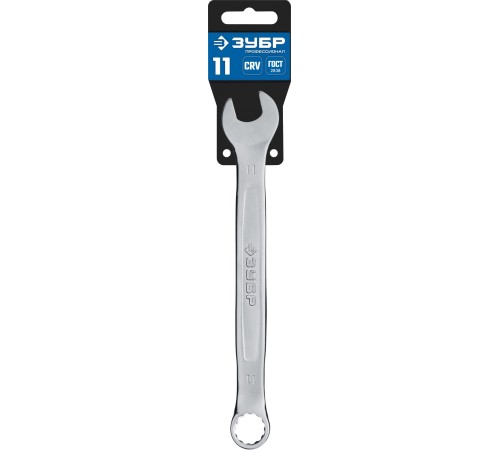ЗУБР 11 мм, комбинированный гаечный ключ 27087-11_z01