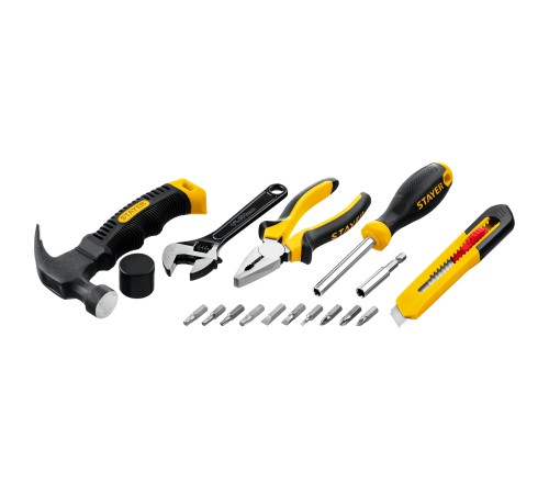 STAYER Master-17, 17 предм., универсальный набор инструмента для дома (2205-H17) STAYER Master-17, 17 предм., универсальный набор инструмента для дома (2205-H17)