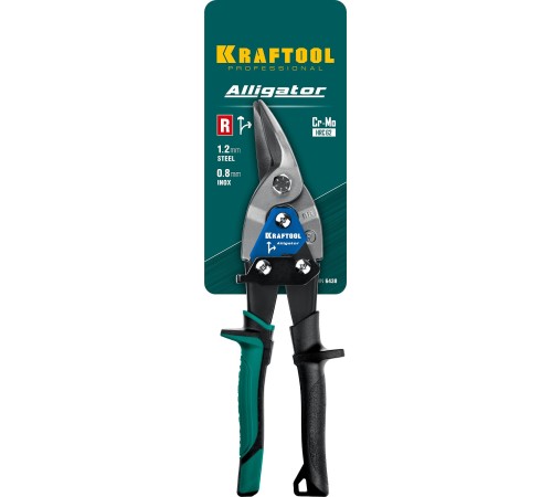 KRAFTOOL 260 мм, правые ножницы по металлу Alligator 2328-R KRAFTOOL 260 мм, правые ножницы по металлу Alligator 2328-R