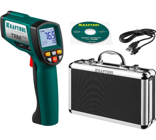 KRAFTOOL -30°С +1650°С, пирометр инфракрасный TRM-1700 45701-1650 KRAFTOOL -30°С +1650°С, пирометр инфракрасный TRM-1700 45701-1650