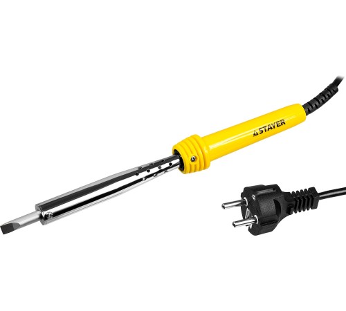 STAYER 100 Вт, 220 В, клин, пластиковая рукоятка, электропаяльник Maxterm 55305-100 Master STAYER 100 Вт, 220 В, клин, пластиковая рукоятка, электропаяльник Maxterm 55305-100 Master