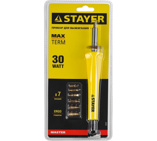 STAYER 6 насадок, прибор для выжигания 45225 STAYER 6 насадок, прибор для выжигания 45225
