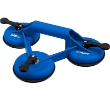 ЗУБР 140 кг, пластмассовый, тройной подъемник на присоске, Профессионал (3372-3)