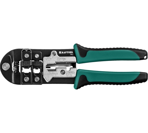 KRAFTOOL RJ45, RJ11/RJ12, кримпер универсальный 22699