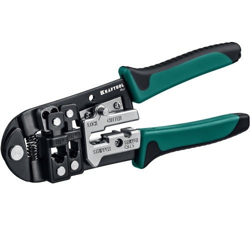 KRAFTOOL RJ45, RJ11/RJ12, кримпер универсальный 22699