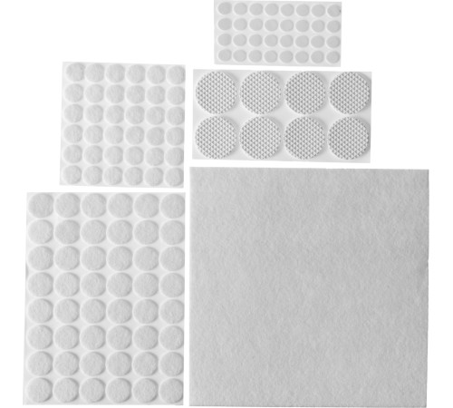 STAYER 125 шт., белый, набор: накладки самоклеящиеся на мебельные ножки 40917-H125