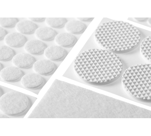 STAYER 125 шт., белый, набор: накладки самоклеящиеся на мебельные ножки 40917-H125