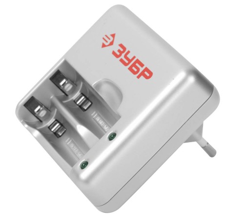 ЗУБР 2хААА/АА, время зарядки 1 час, зарядное устройство для Ni-Mh аккумуляторов 59251-2