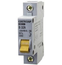 СВЕТОЗАР 1P, 32А, B, 4.5кА, автоматический выключатель (49050-32-B) СВЕТОЗАР 1P, 32А, B, 4.5кА, автоматический выключатель (49050-32-B)