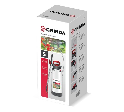 GRINDA TS-5, 5 л, широкая горловина, устойчивое днище, переносной опрыскиватель (8-425115) GRINDA TS-5, 5 л, широкая горловина, устойчивое днище, переносной опрыскиватель (8-425115)