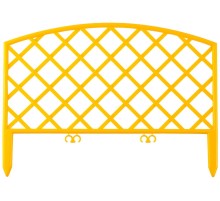 GRINDA Плетень, 24 х 320 см, желтый, 7 секций, декоративный забор (422207-Y)