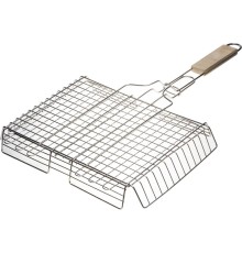 GRINDA Barbecue, 340 х 260 мм, нержавеющая сталь, объемная решетка-гриль (424732)