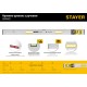 STAYER 2 м, правило-уровень с ручками 10752-2.0