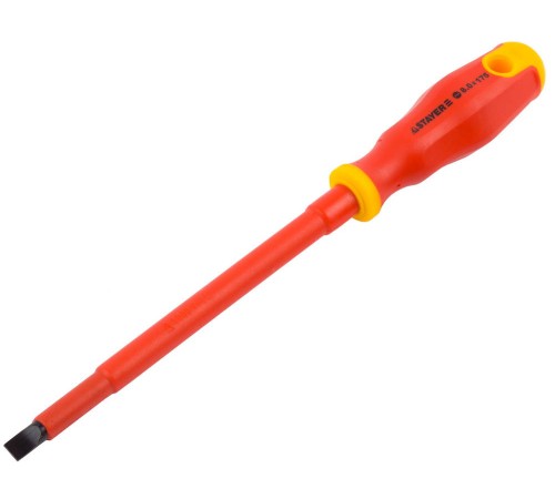 STAYER Electro, SL8 х 175 мм, диэлектрическая отвертка, Professional (25141-08-17) STAYER Electro, SL8 х 175 мм, диэлектрическая отвертка, Professional (25141-08-17)
