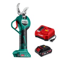 ЗУБР 20 В, 30 мм макс. рез, 1 АКБ LMS (2 Ач), секатор аккумуляторный (СКБ-2030-21)