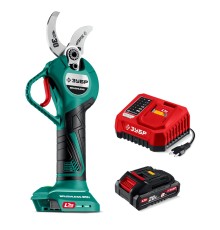 ЗУБР 20 В, 30 мм макс. рез, 1 АКБ LMS (2 Ач), секатор аккумуляторный (СКБ-2030-21)