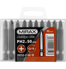 MIRAX PH2, 50 мм, 10 шт, биты (26253-2-50-10)