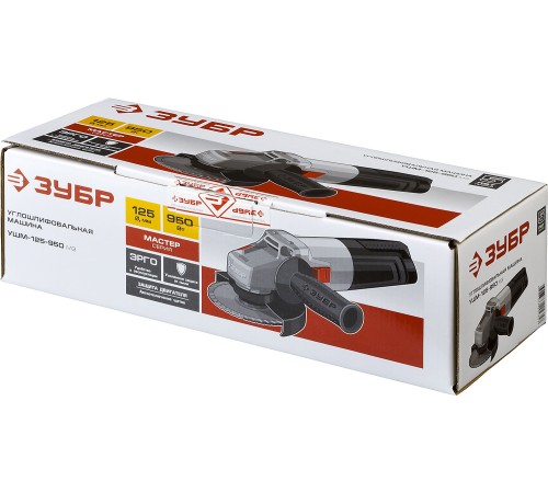 ЗУБР 950 Вт, d125 мм, УШМ (УШМ-125-950 М3)