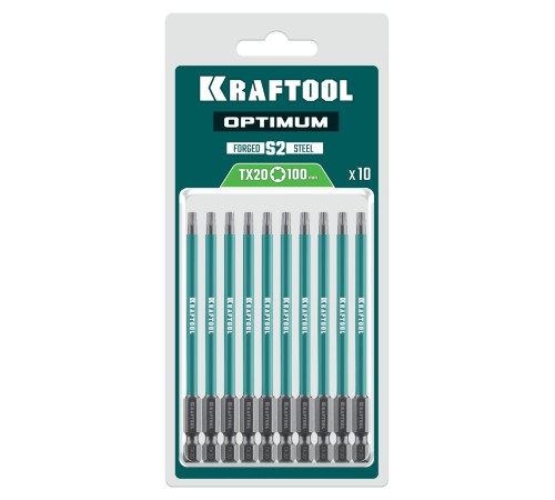 KRAFTOOL OPTIMUM TX 20, 100 мм, 10 шт, биты (26126-20-100-S10)