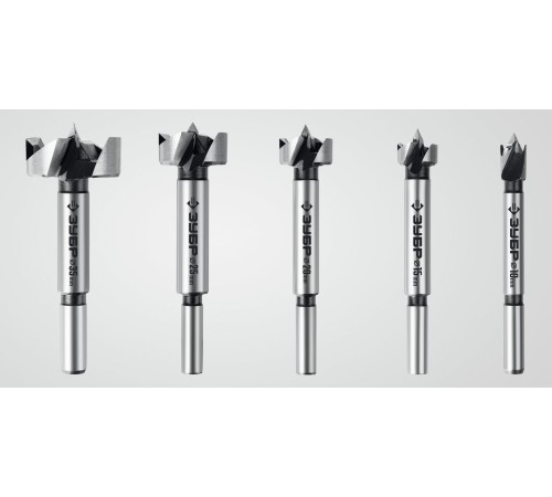 ЗУБР Форстнер 5 шт: 10-15-20-25-35 мм, набор сверл Форстнера по дереву, фанере, ДСП(2994-H5)