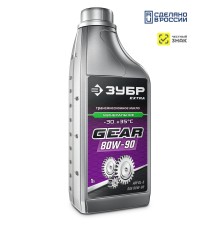 ЗУБР SAE 80W-90, 1 л, минеральное трансмиссионное масло, EXTRA (70632-1)