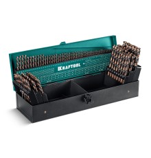 KRAFTOOL Cobalt, 118 шт, (1-13 мм), сталь М42, HSS-Co(8%), набор сверл по металлу (29656-H118)