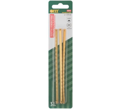 Полотна по металлу 150 мм, Bi-металл Профи, 3 шт. FIT HQ