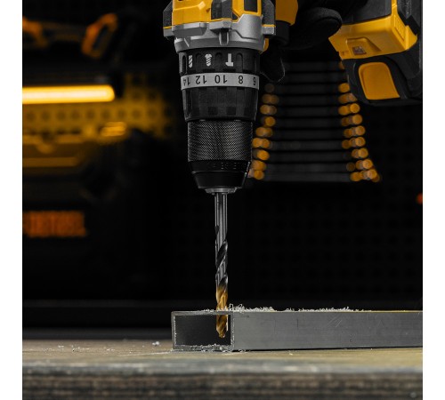 Сверло спиральное по металлу 8 x 117мм, Р6М5, Golden Tip, многогранная заточка Denzel