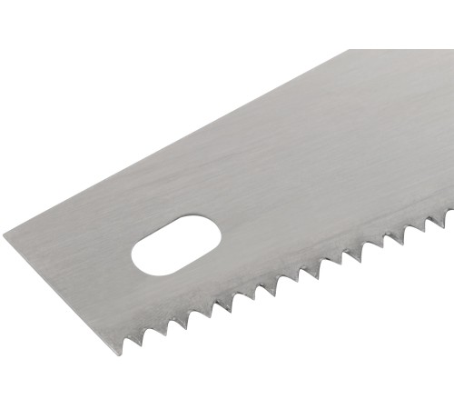 Ножовка по дереву универсальная, шаг 4,5 мм, пластиковая прорезиненная ручка 400 мм КУРС РОС