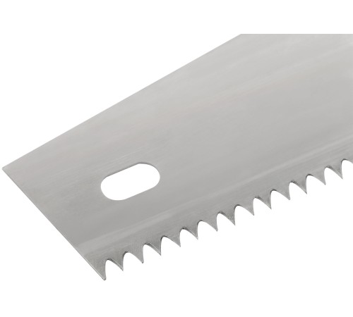 Ножовка по дереву универсальная, шаг 6,0 мм, пластиковая прорезиненная ручка 500 мм КУРС РОС